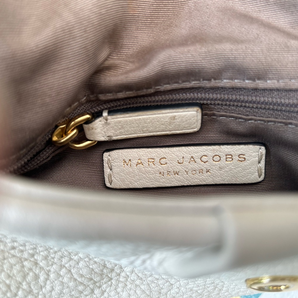 Marc by Marc Jacobs Classic Q Natasha Leather Crossbody Bag With Gold Hardware - Picture 5 of 14